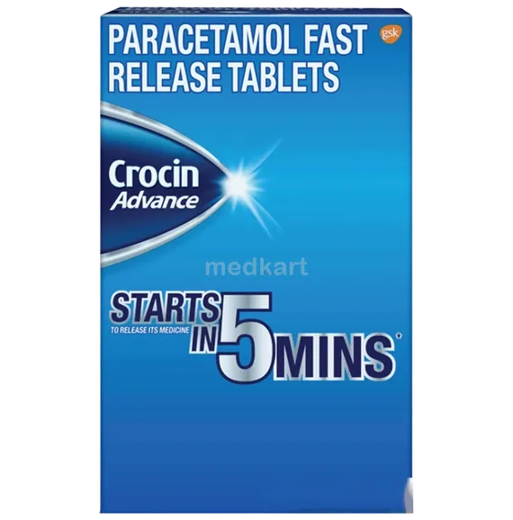 crocin advance 500mg tablet 20's